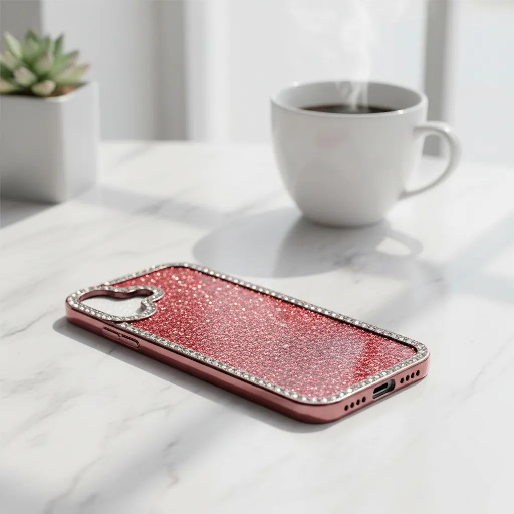 Protector Case Glitter Con Diamantes Para iPhone 17