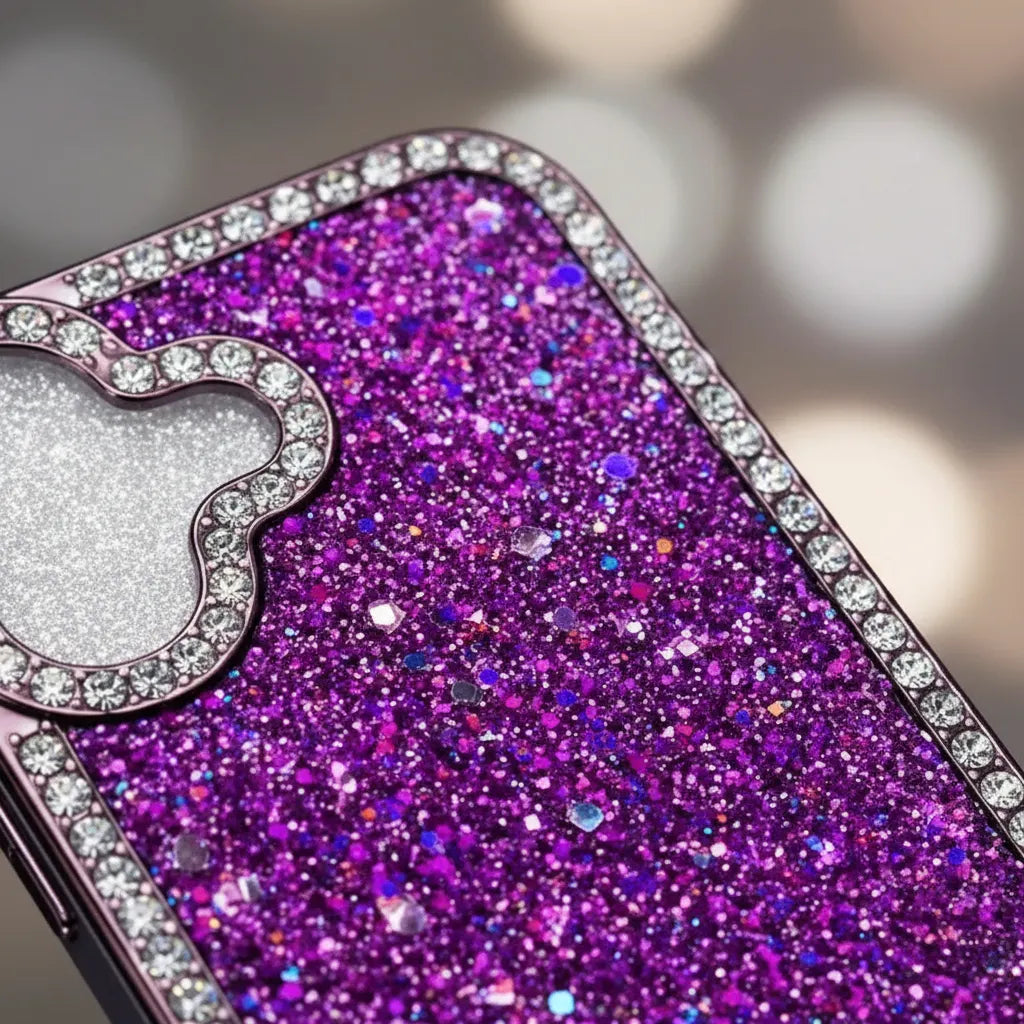 Protector Case Glitter Con Diamantes Para iPhone 16
