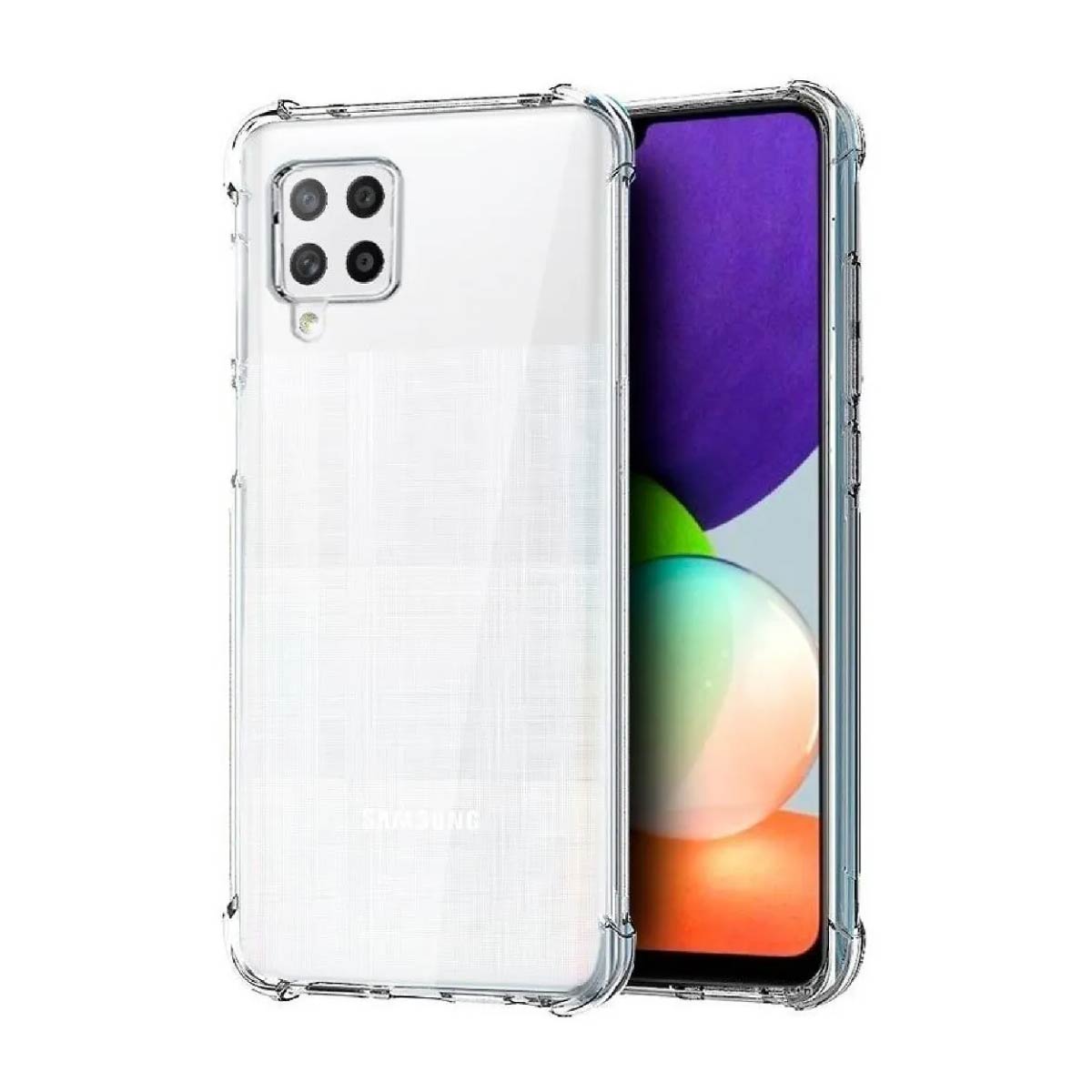 Protector Transparente AntiShock Con Bordes Reforzados Para Samsung A22 4G