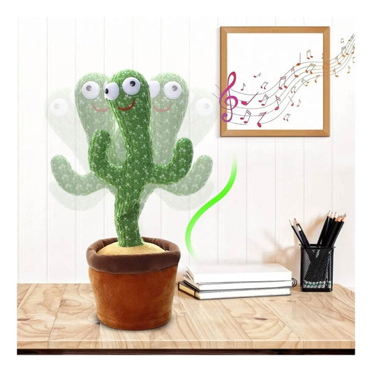 Cactus Planta Juguete Bailarin Baila Canta Habla Luces Usb