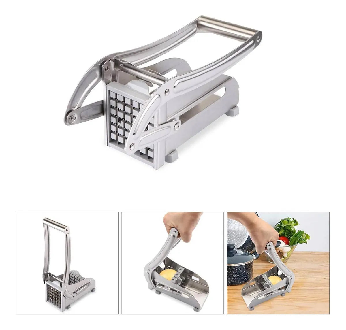 Cortador De Papas Fritas En Acero Inox - Bastones Vegetales