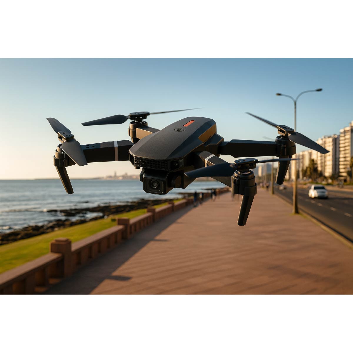 Drone Plegable Hd1080 Wifi Control Remoto+ Bolso Vuelo Smart