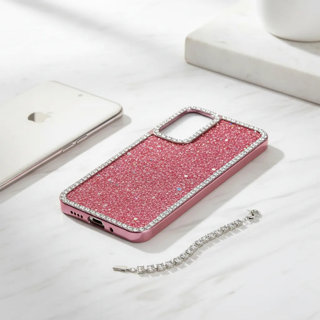 Protector Case Glitter Con Diamantes Para Samsung A26