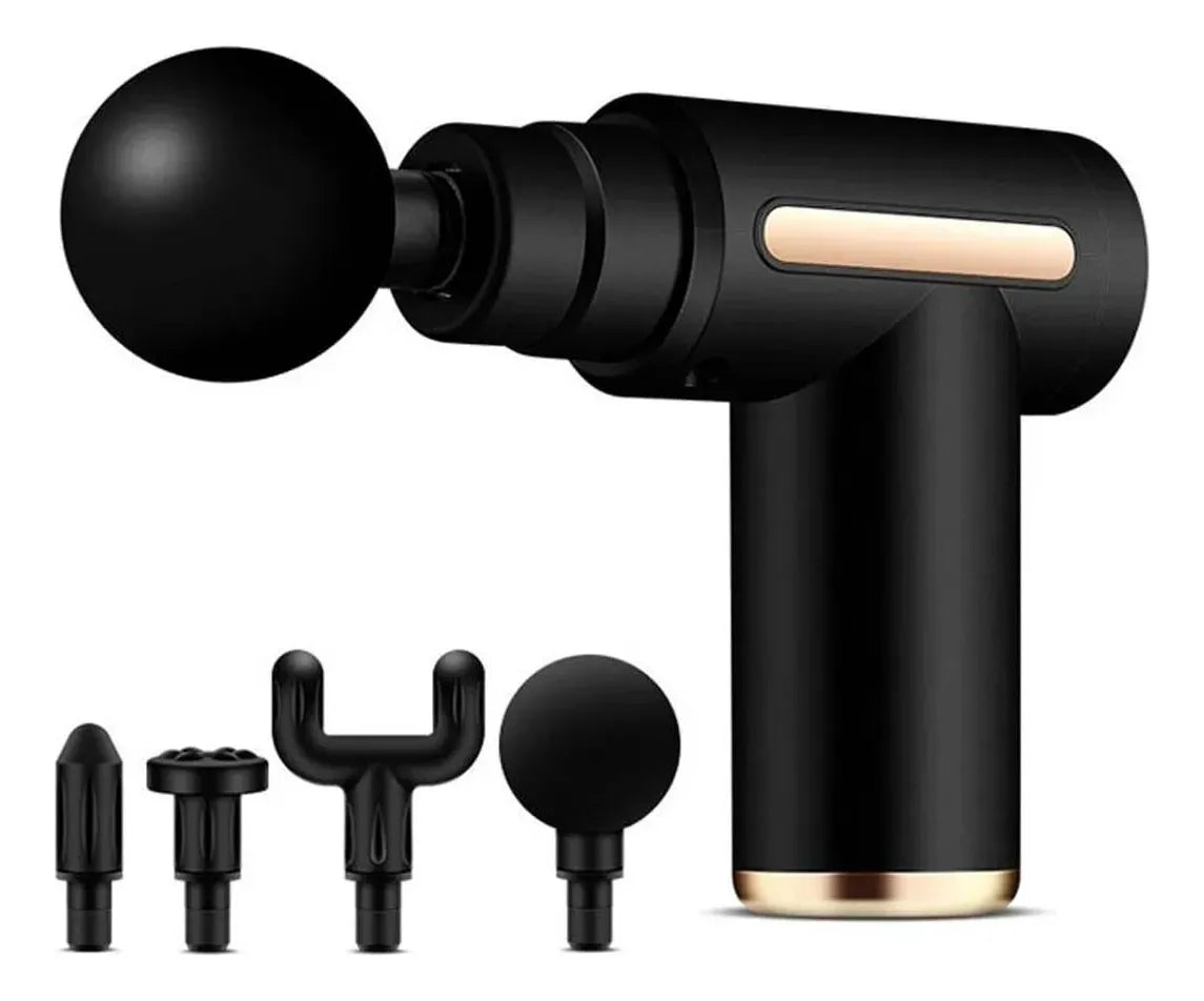 Pistola De Masaje Eléctrica De Tejido Profundo Color Negro