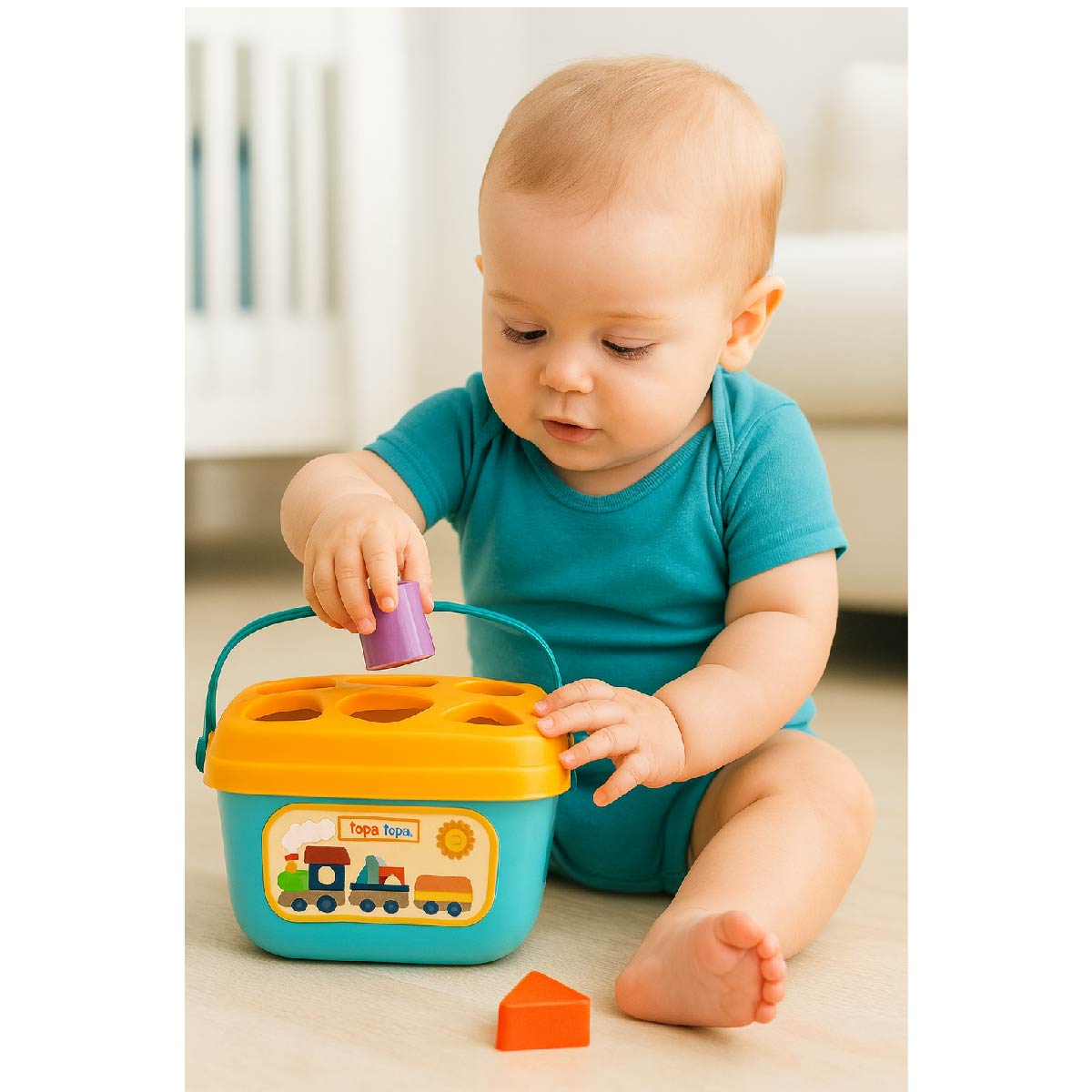 Juguete Balde De Encastre Topa Topa