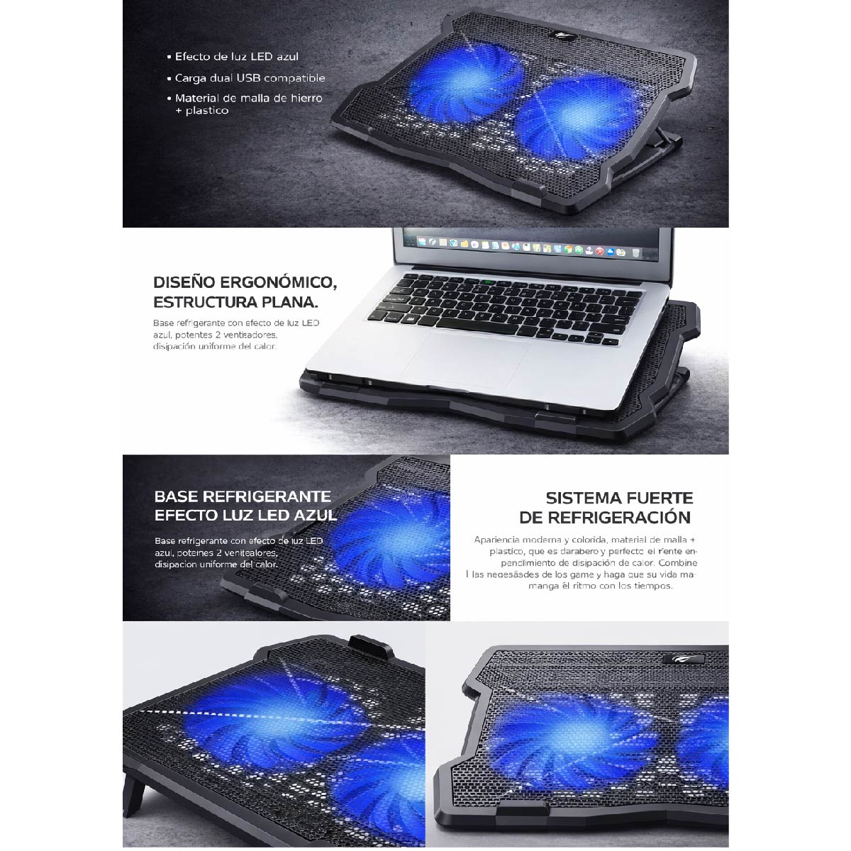 Bandeja Cooler Havit Enfriador Para Notebook Gamer