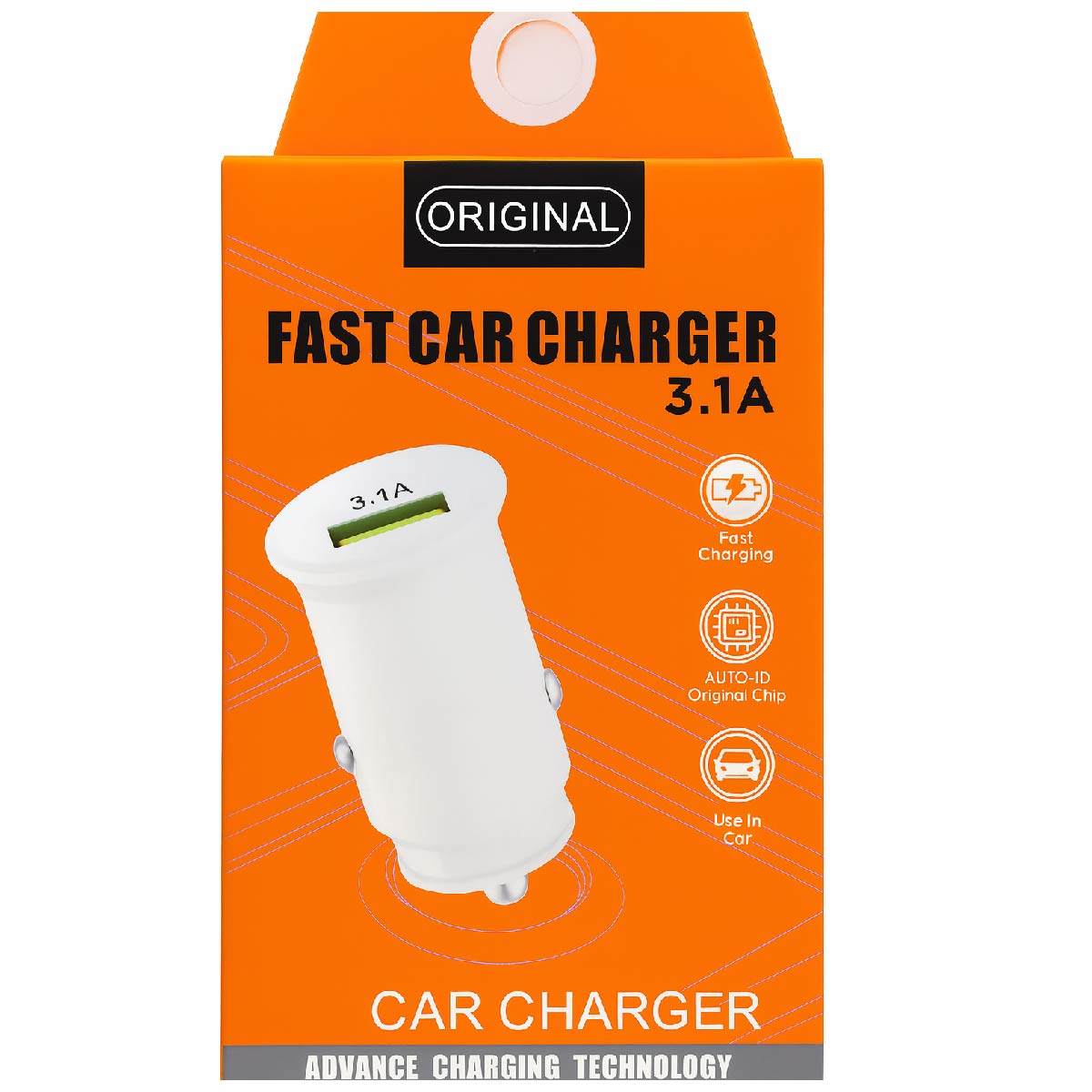 Cargador de Auto 3.1A – Carga Rápida