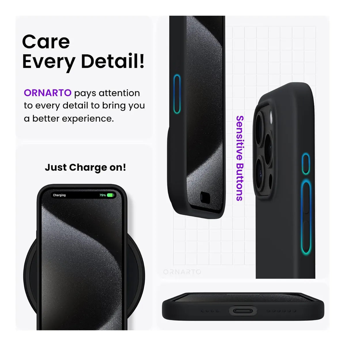 Funda Protectora De Silicona Para iPhone 13 Pro Max