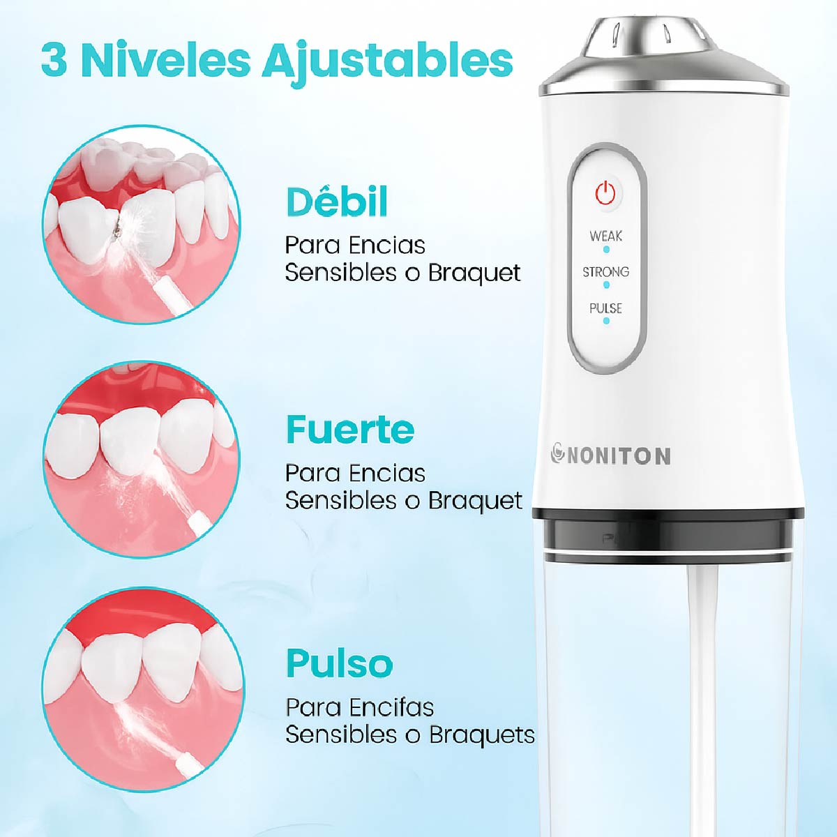 Cuidado Dental Irrigador Dental Dientes Limpiador De Dientes Color Blanco