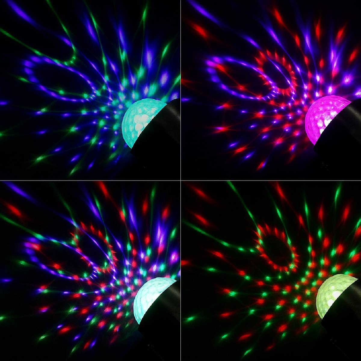 Lampara Disco Colores Rotacion + Control Luces Fiesta Pro