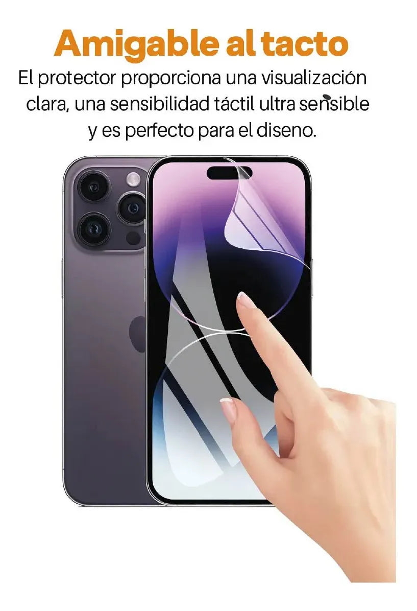 Lamina Hidrogel Protectora Para Todos Modelos Iphone Premium