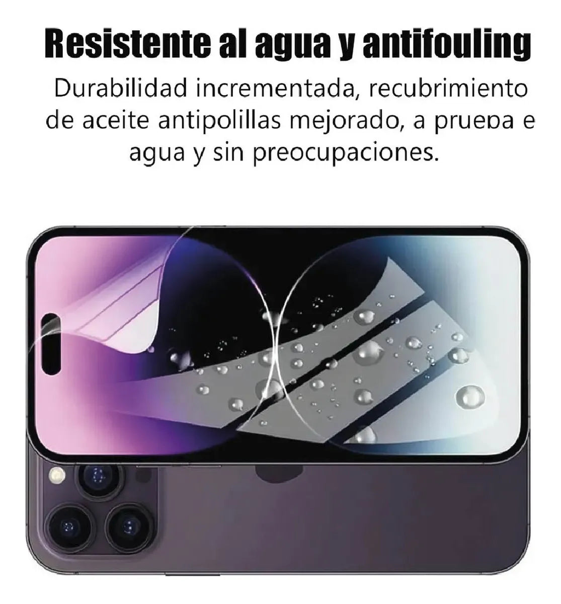 Lamina Hidrogel Protectora Para Todos Modelos Iphone Premium