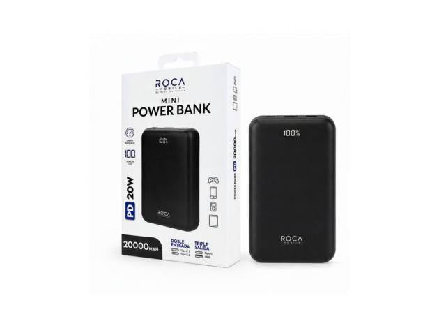 Power Bank Roca Mini 20.000mah Pd20w 2 Tipo C / 1 Usb