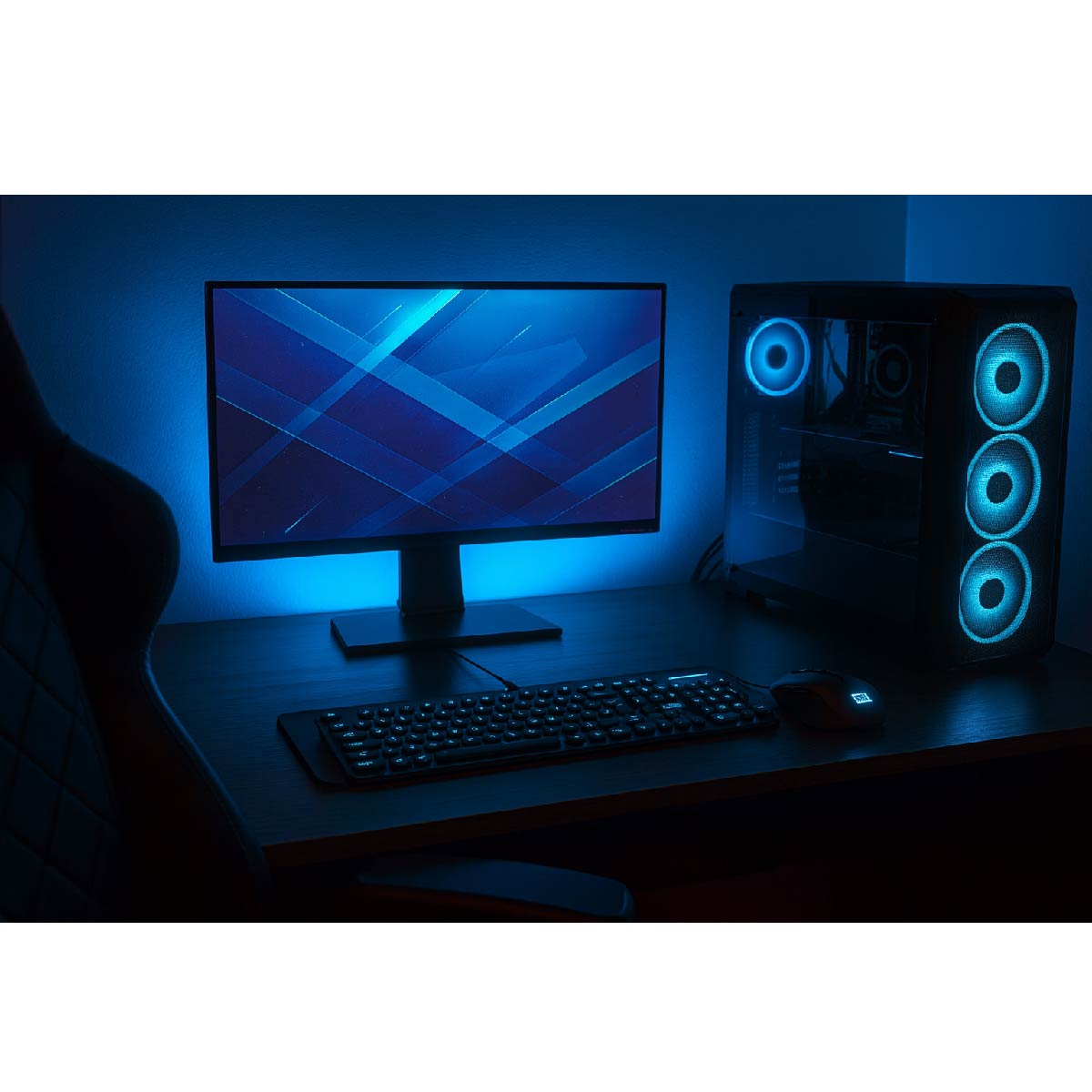 Kit Teclado Y Mouse Led Retroiluminado Cableado Colores