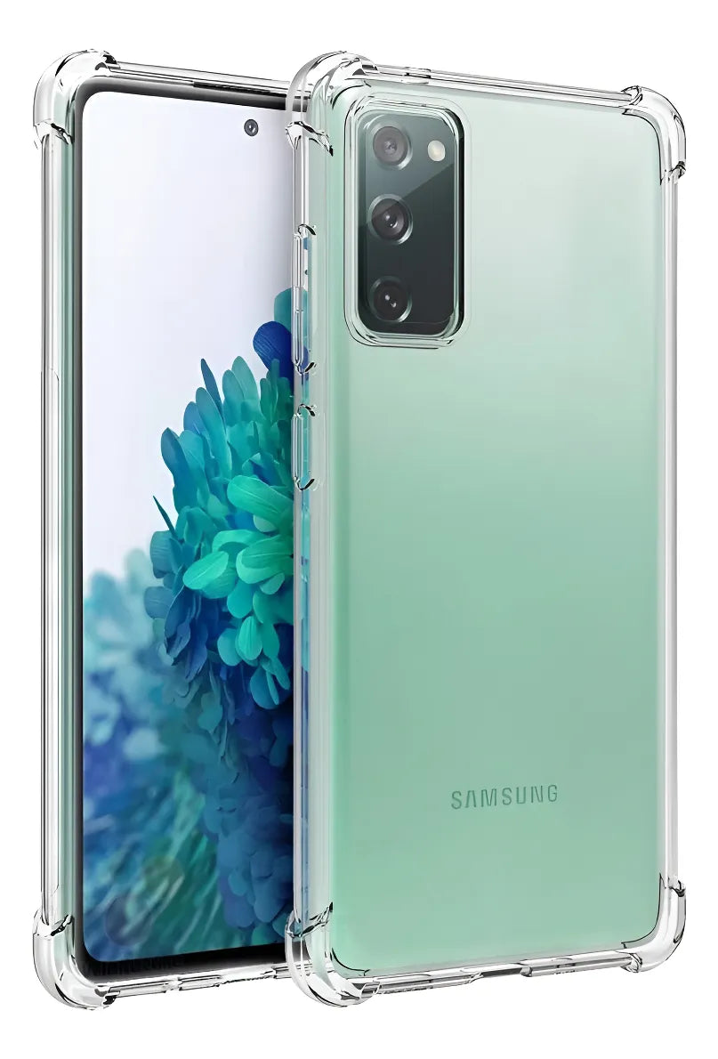 Protector Antishock Transparente Para Samsung S20 Fe Bordes reforzados