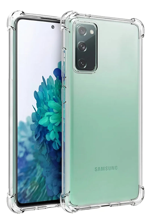 Protector Antishock Transparente Para Samsung S20 Fe Bordes reforzados