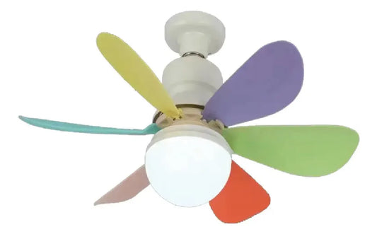 Ventilador de Techo con Luz y Control Remoto – Plug & Play (Base E27)