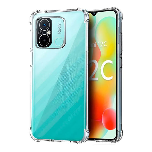 Protector Transparente AntiShock Con Bordes Reforzados Para Xiaomi Redmi 12C