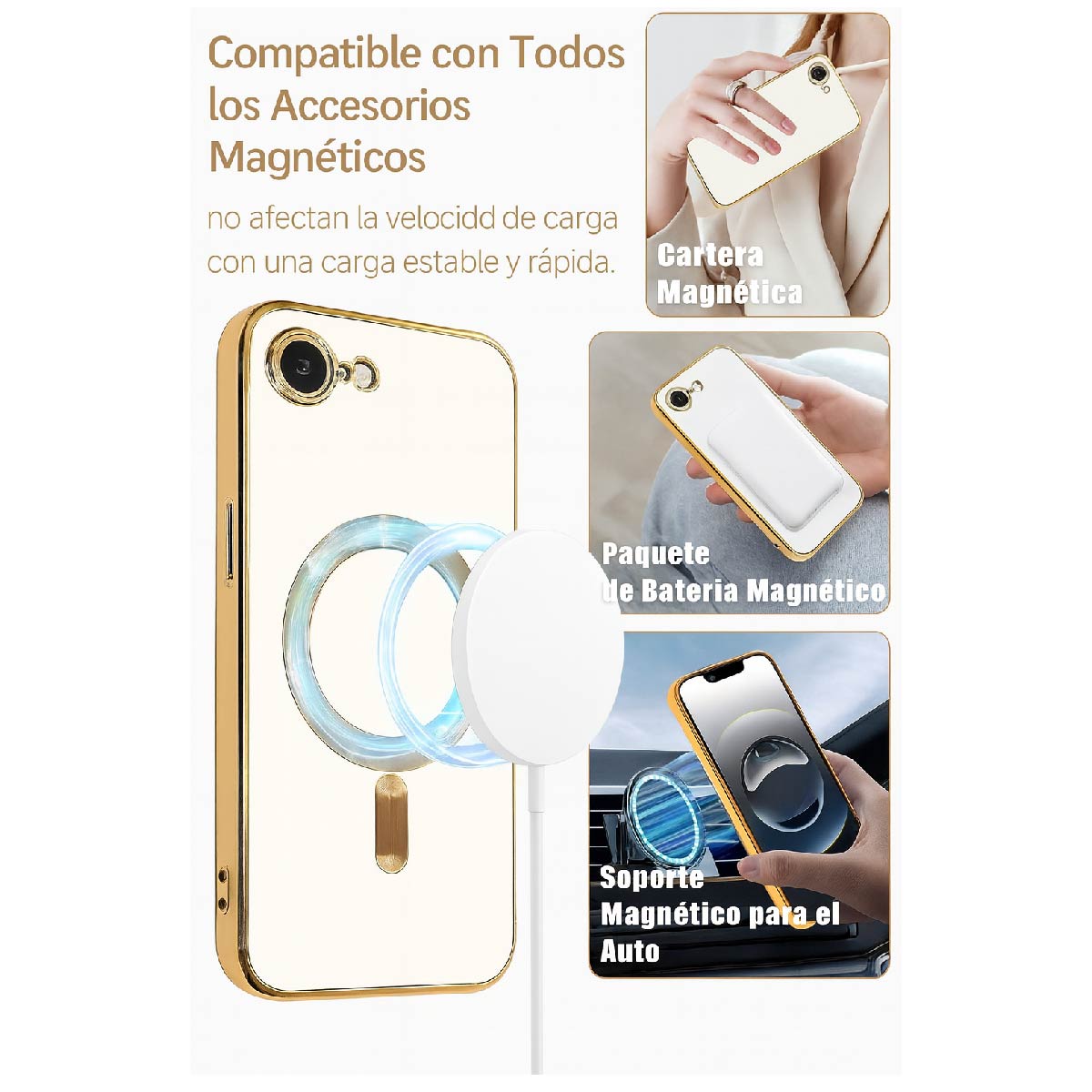 Funda Protectora Magnetica Magsafe Cover Para iPhone 16E
