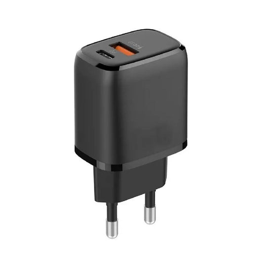 CARGADOR DE PARED USB-C 20W Y USB CARGA RAPIDA PREMIUM