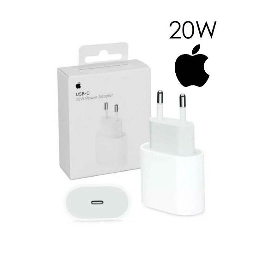 Ficha Apple 20w iPhone 11 al 17 Carga Rápida Sellada Original