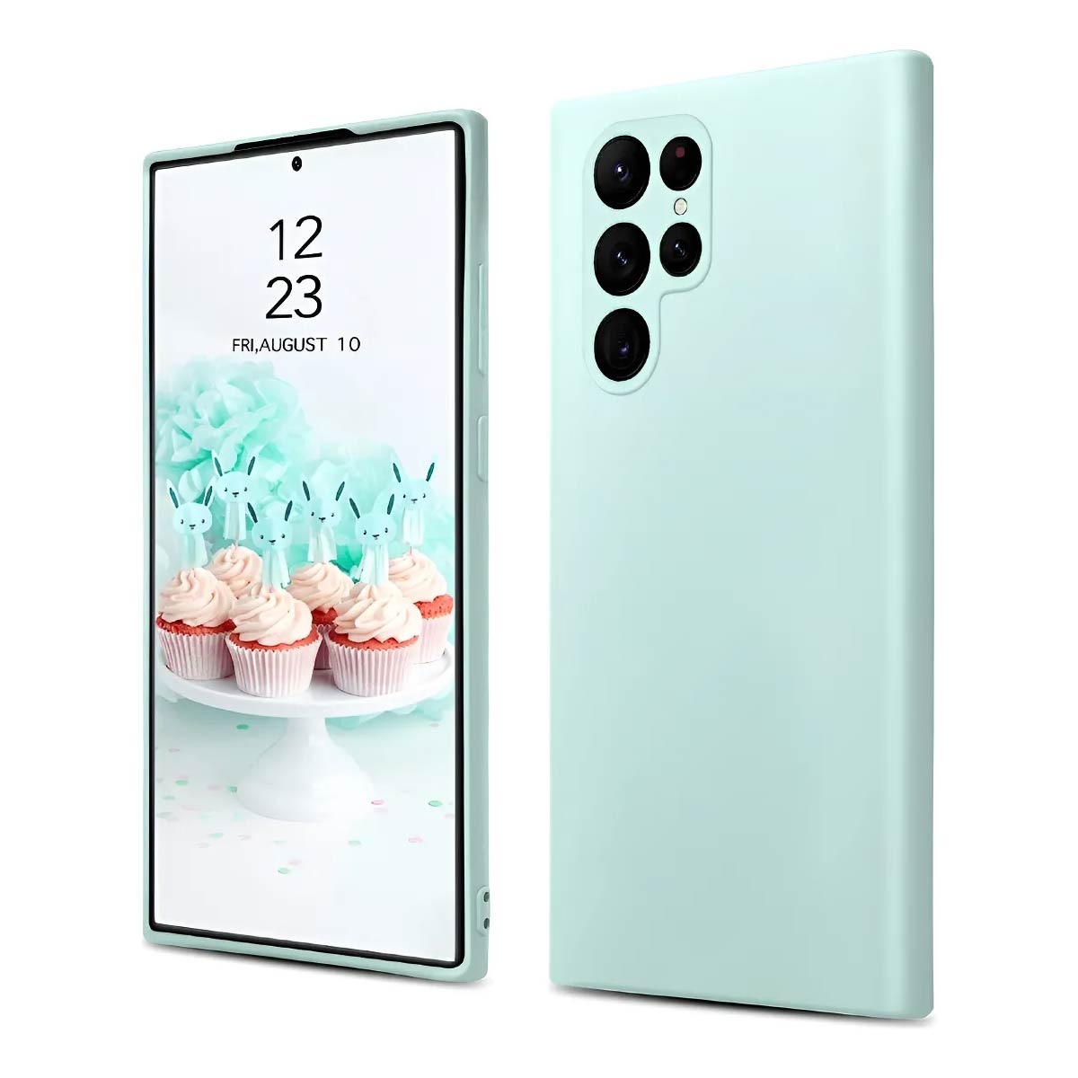 Funda Protectora De Silicona Para Samsung S23 Ultra