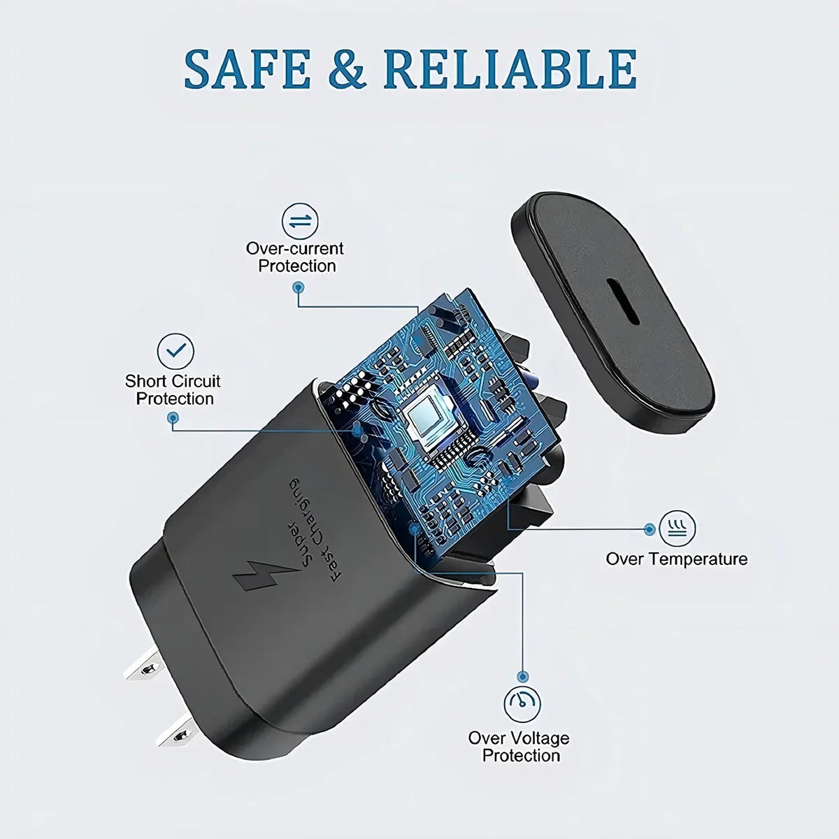 Cargador Tipo C 25w Carga Rápido Original Samsung + Cable