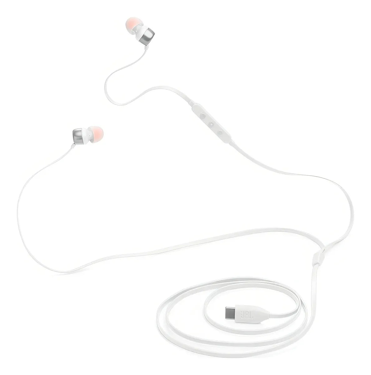 Auriculares USB C con cable Jbl Tune 310c, micrófono integrado, color blanco