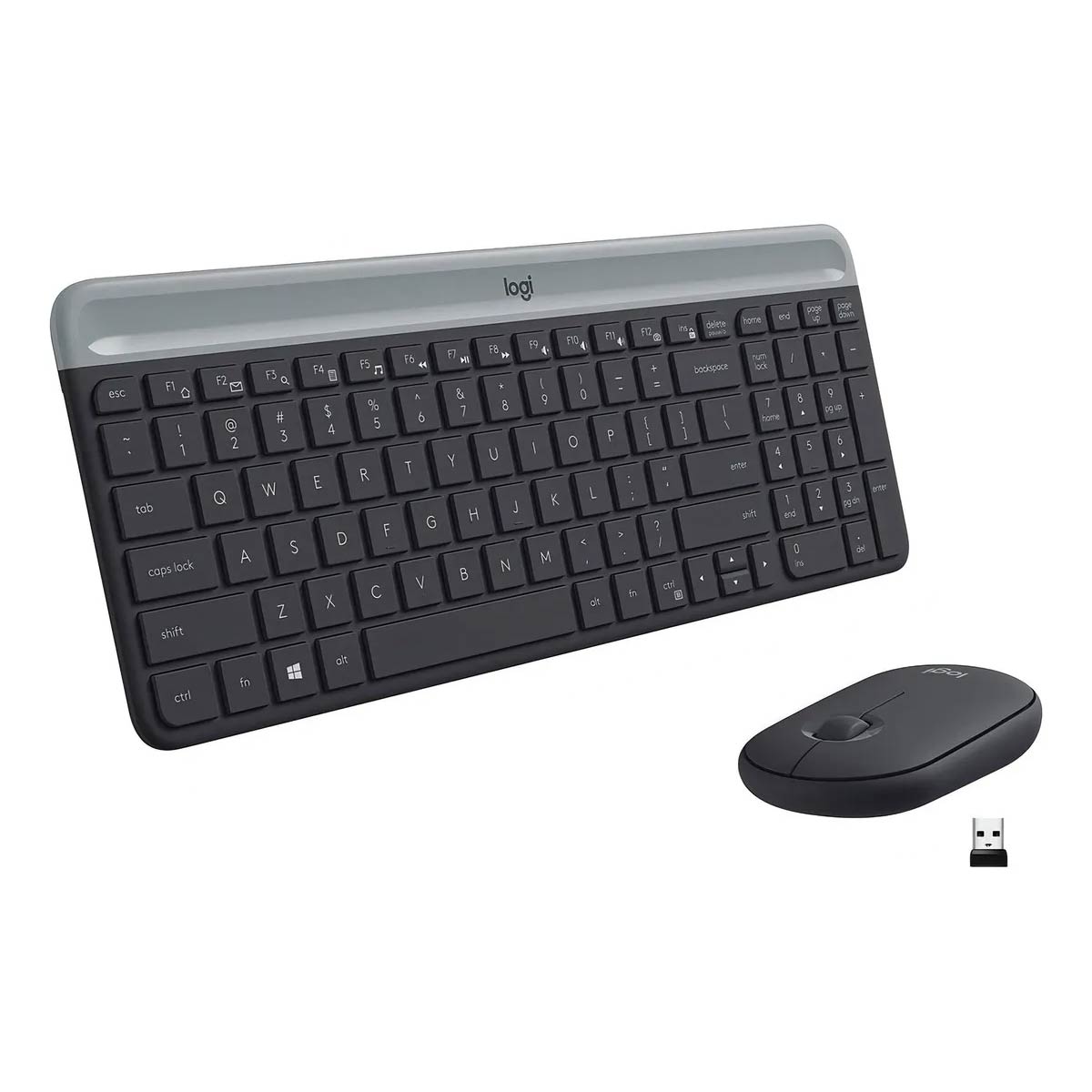 Teclado Y Mouse Combo Inalámbrico Logitech Negro Español MK470 Graphite