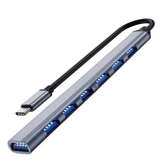 Usb C Hub 3.0 Con 7 Puertos, Vienon Aluminio Usb C A Usb Hub