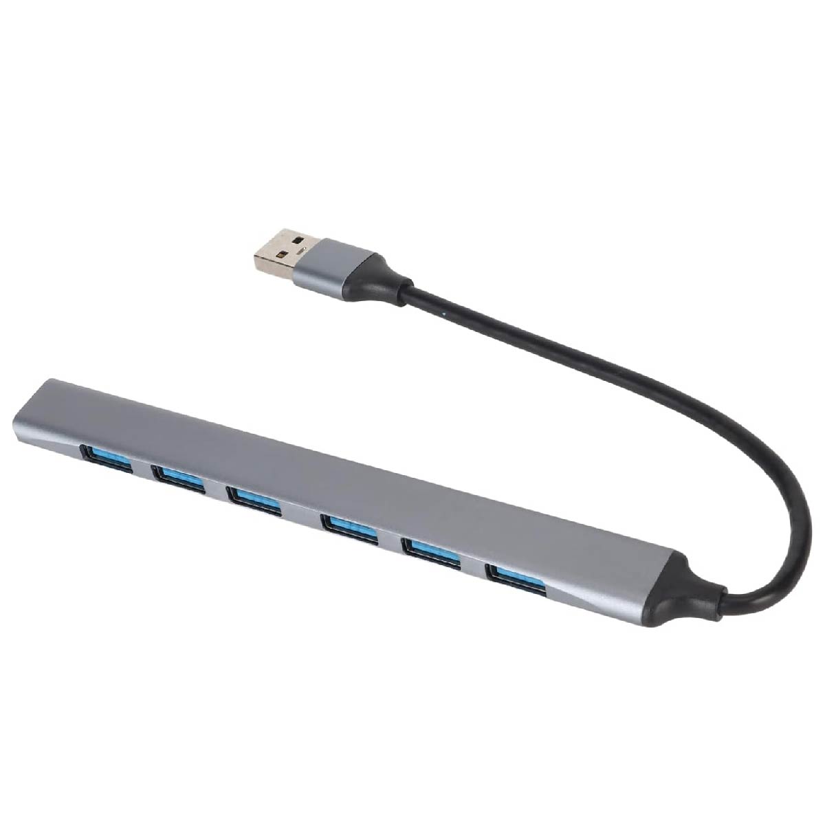Hub Usb 3.0 De 7 Puertos Alta Velocidad Y Diseño Premium - Plateado