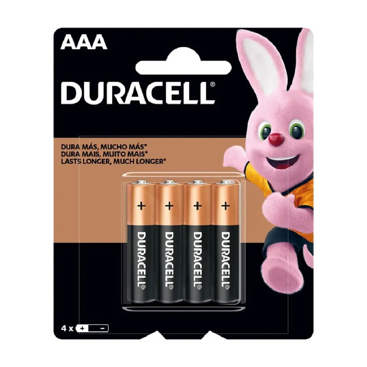 Pilas Alcalinas Duracell Aaa Lr6 1.5v Pack X4 Larga Duracion