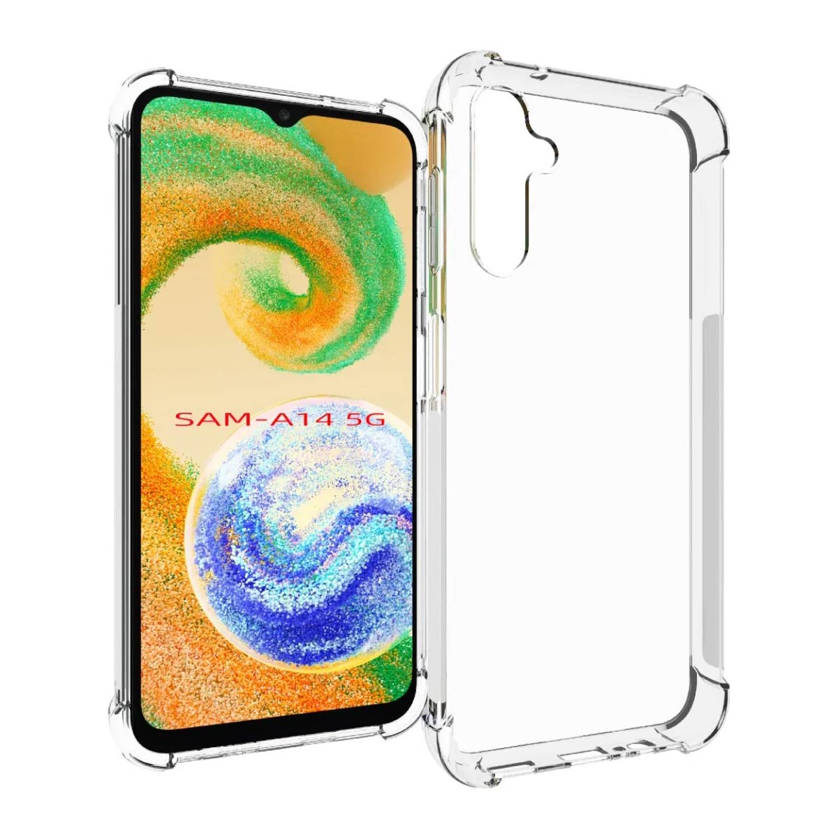 Protector Transparente AntiShock Con Bordes Reforzados Para Samsung A14