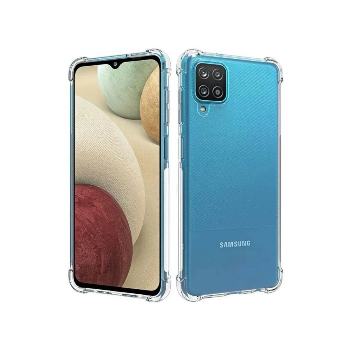 Protector Transparente AntiShock Con Bordes Reforzados Para Samsung A12