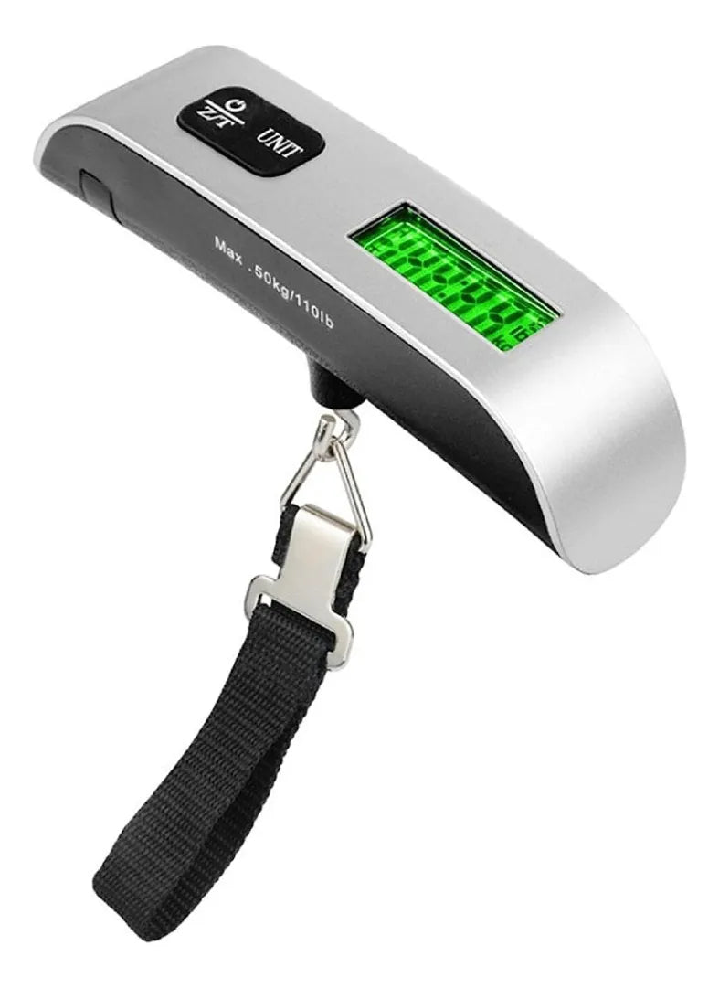 Balanza Digital Portátil Para Viaje Valijas Max 50 Kg A Pila