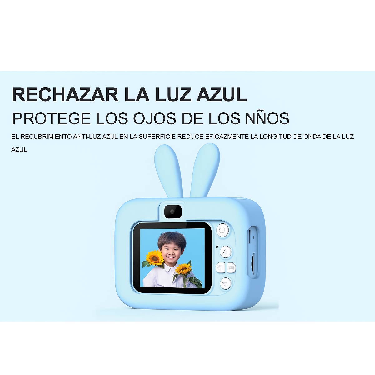 Cámara Digital Para Niños De Silicona Conejo Con Juegos