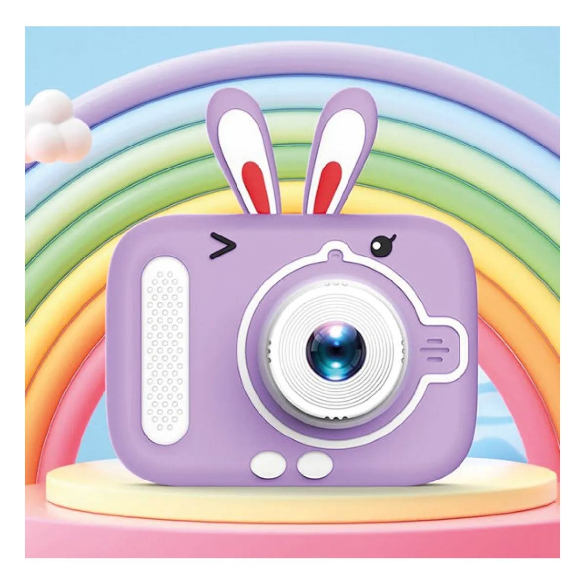 Cámara Digital Para Niños De Silicona Conejo Con Juegos