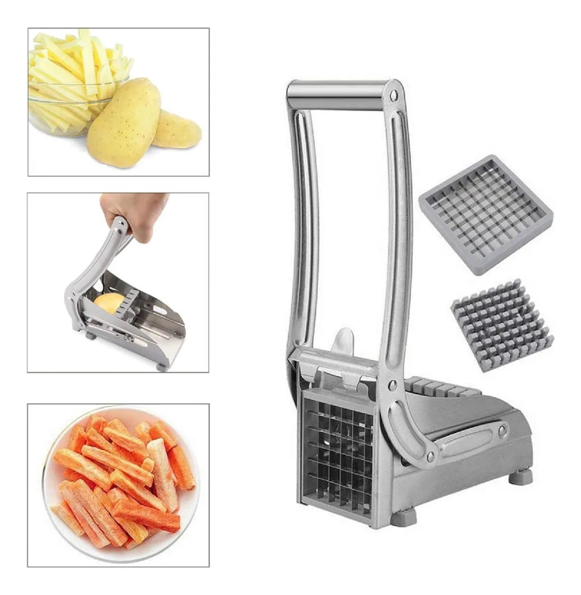 Cortador De Papas Fritas En Acero Inox - Bastones Vegetales