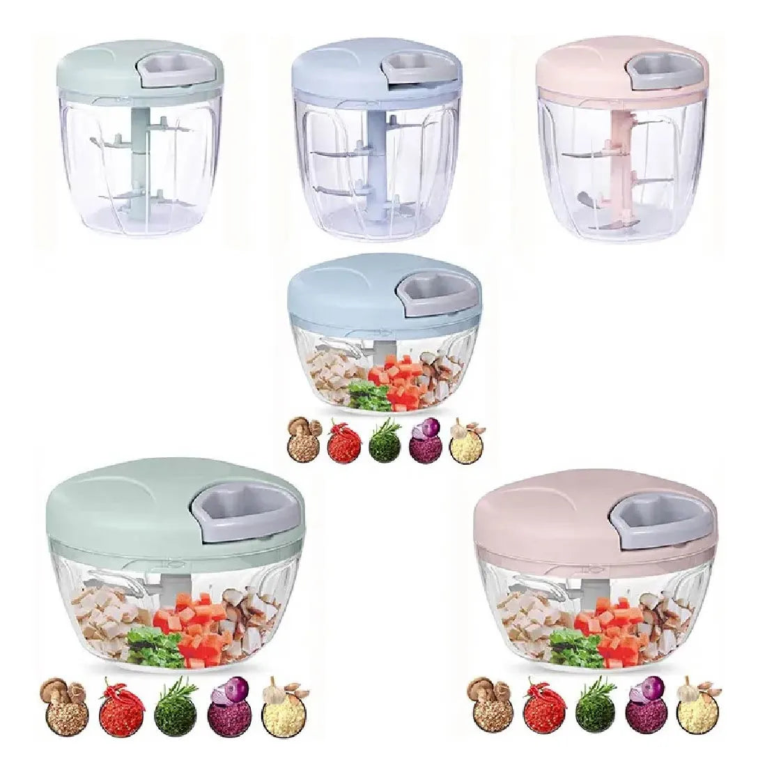 Cortador Procesador Manual De Alimentos Frutas Verduras