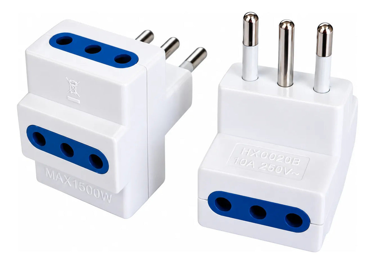 Adaptador triple 3 tomas 3 en línea