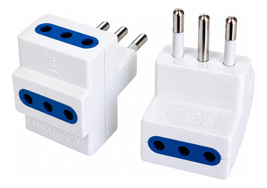 Adaptador triple 3 tomas 3 en línea