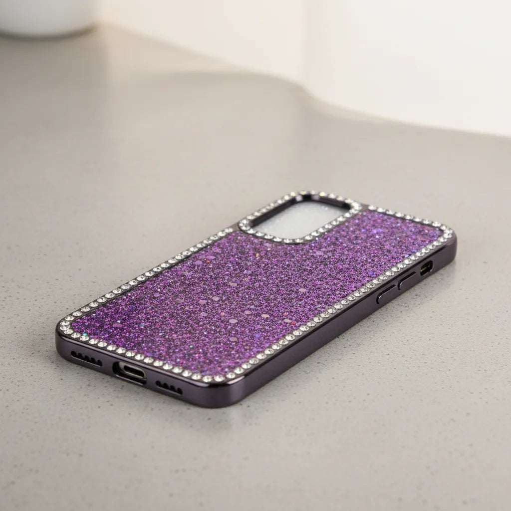 Protector Case Glitter Con Diamantes Para Samsung A06