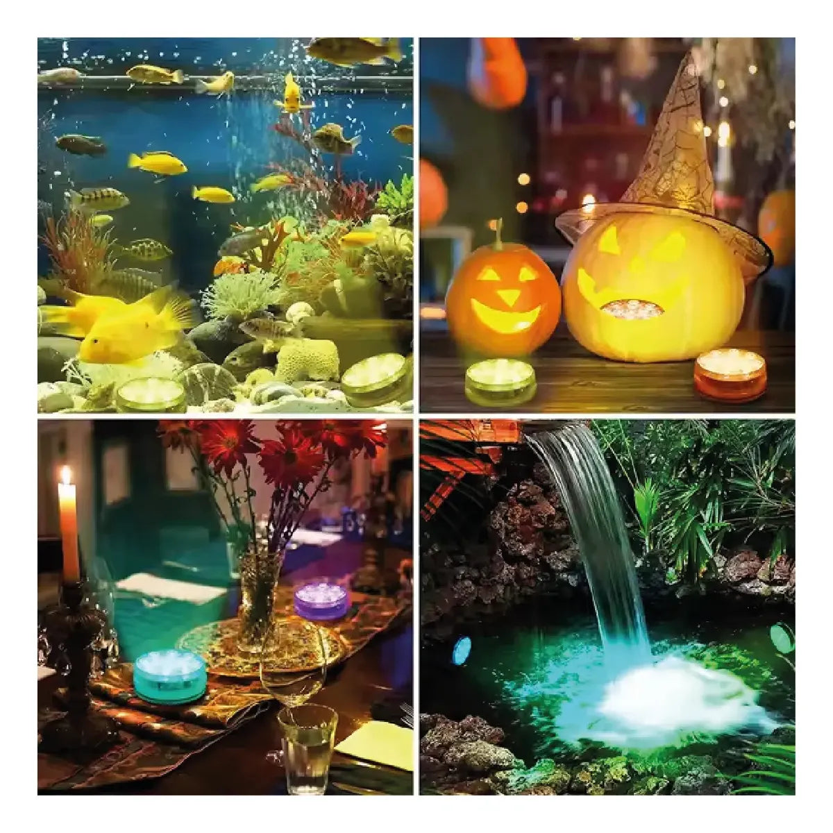 Luz LED RGB sumergible para piscina, pecera y jacuzzi