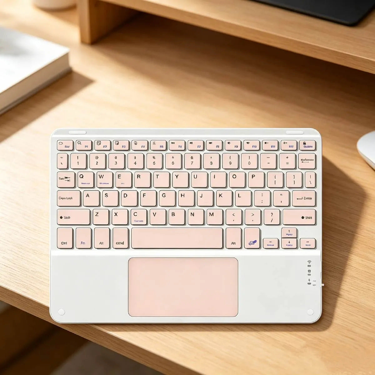 Teclado Bluetooth con touchpad Rosa
