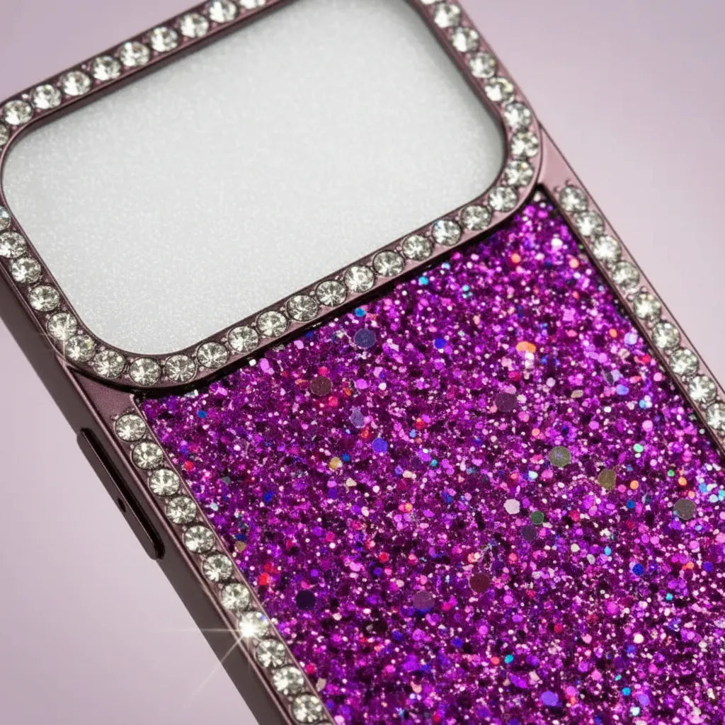 Protector Case Glitter Con Diamantes Para iPhone 17 Pro