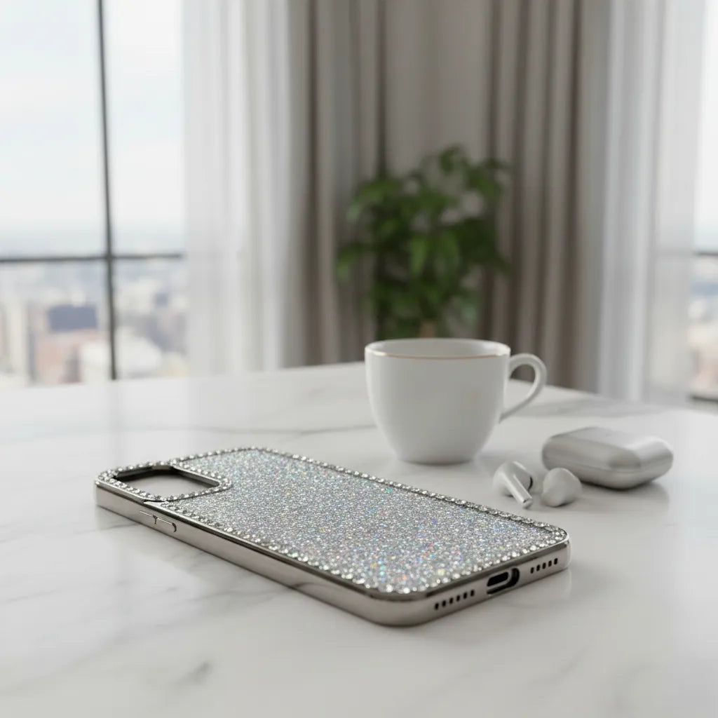 Protector Case Glitter Con Diamantes Para Samsung A06