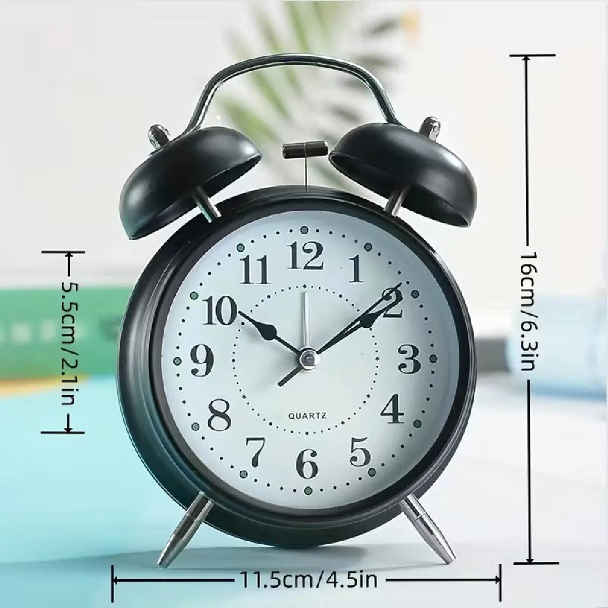 Reloj despertador retro rosa