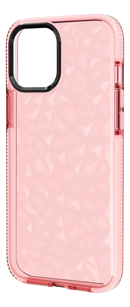 Funda Protectora Semi Transparente Tipo Diamante Para iPhone 11
