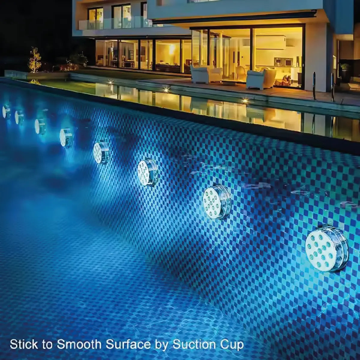 Luz LED RGB sumergible para piscina, pecera y jacuzzi