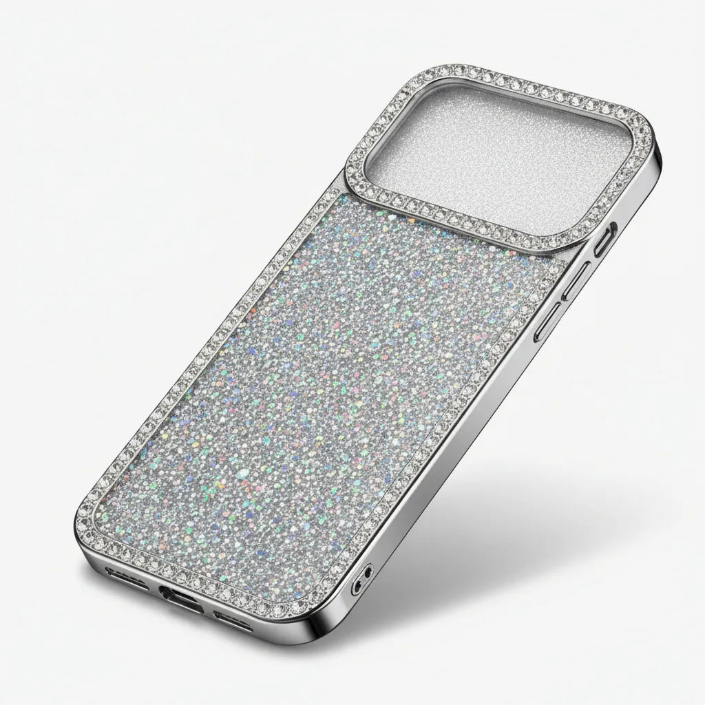 Protector Case Glitter Con Diamantes Para iPhone 17 Pro